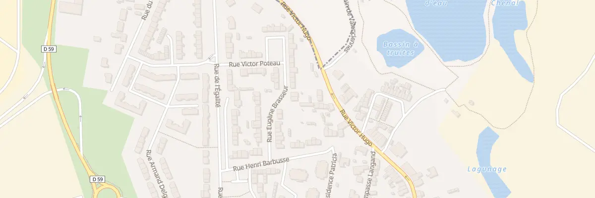 Plan du 18 Rue Eugene Brasseur à Trith-Saint-Léger