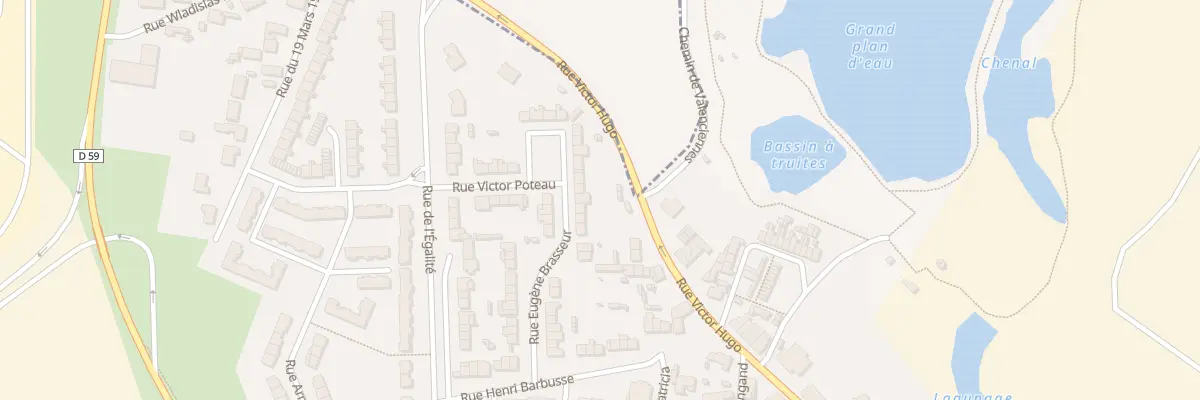 Plan du 28 Rue Eugene Brasseur à Trith-Saint-Léger