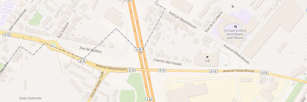 Plan du 7 Che des Fosses à Valenciennes