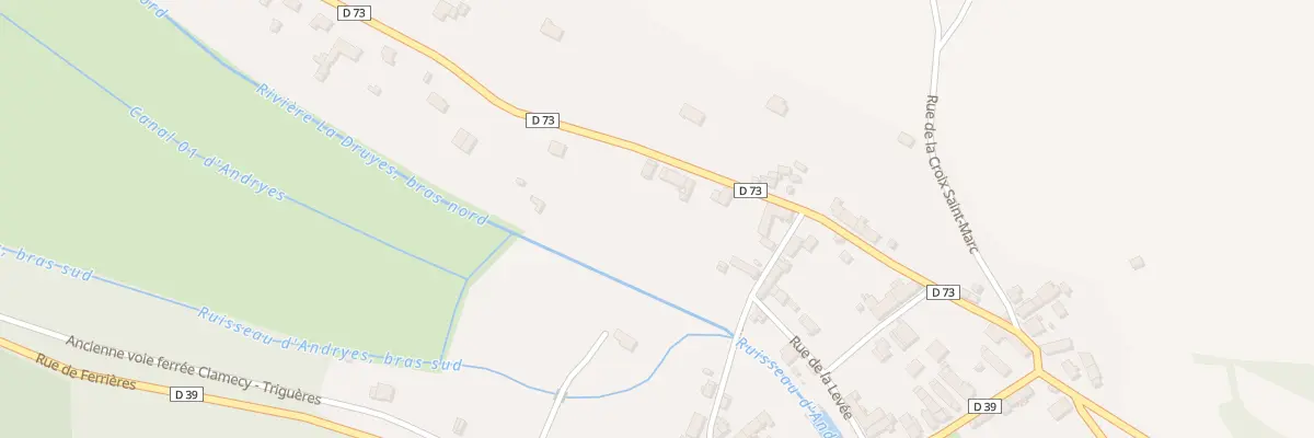 Plan du 7 Rue de Druyes à Andryes