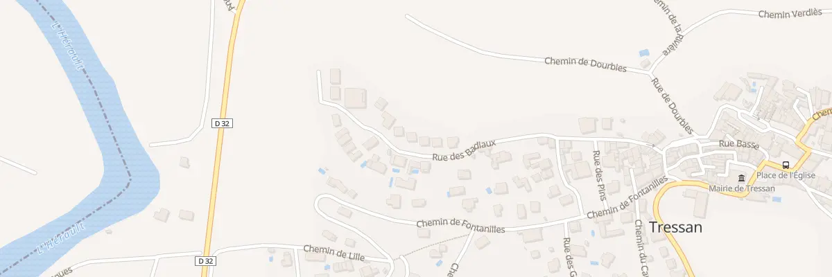 Plan du 10 Che des Badiaux à Tressan
