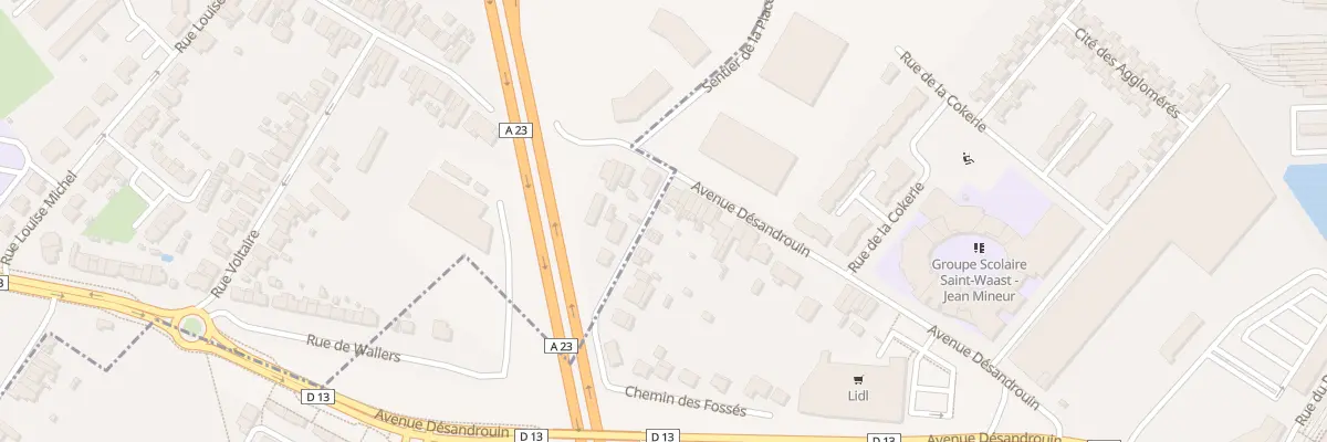 Plan du 295 Av Desandrouins à Valenciennes