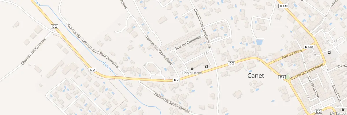 Plan du 4 Rue du Carignan à Canet