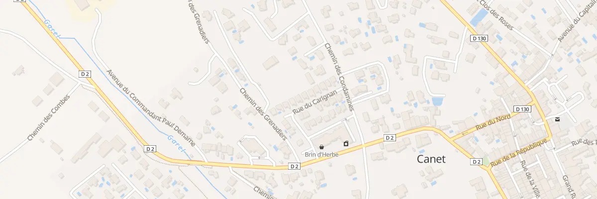 Plan du 10 Rue du Carignan à Canet