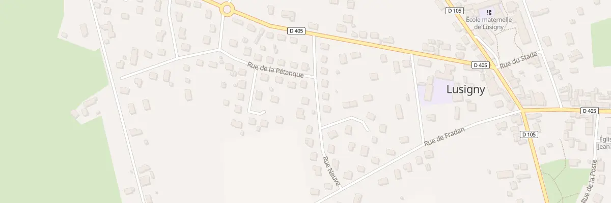Plan du 7 Rue Neuve à Lusigny