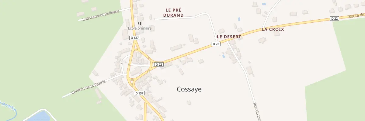 Plan du 20 Rte de Lamenay à Cossaye