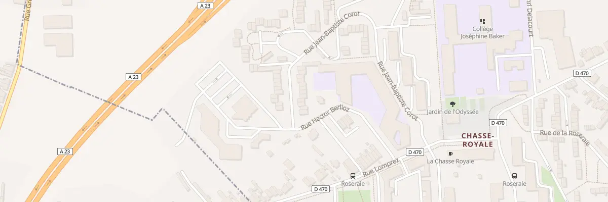 Plan du 43 Rue Jean-baptiste Corot à Valenciennes