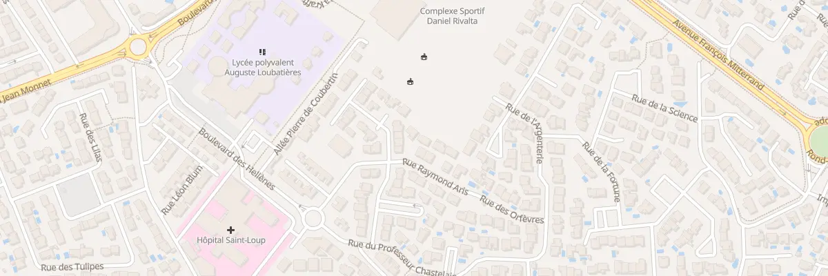 Plan du 20 Rue Raymond Aris à Agde