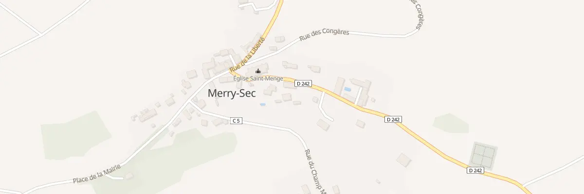 Plan du 8 Rue du Chateau à Merry-Sec