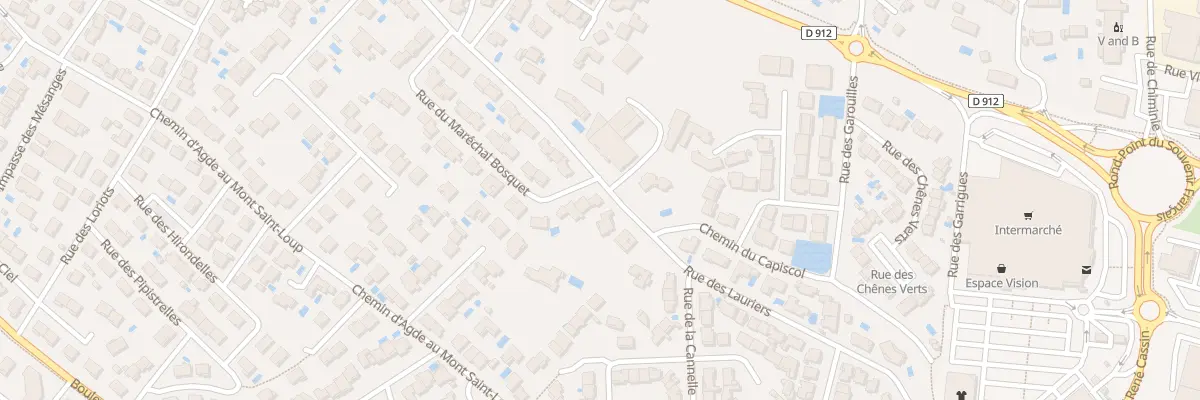 Plan du 32 Rue du Marechal Bosquet à Agde