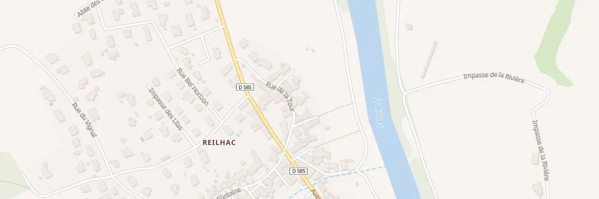 Plan du 6033 Rue de la Tour à Mazeyrat-d’Allier
