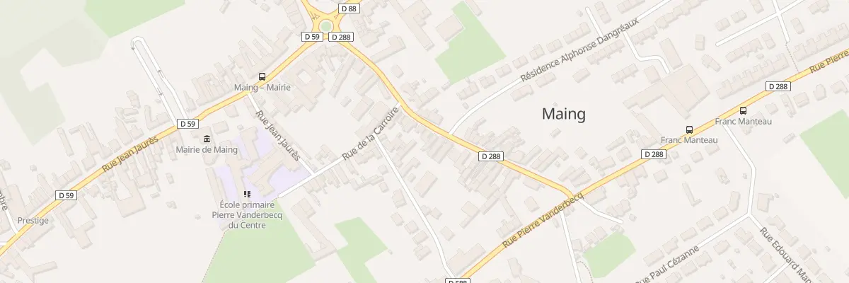Plan du 18 Rue Alphonse Dangreaux à Maing