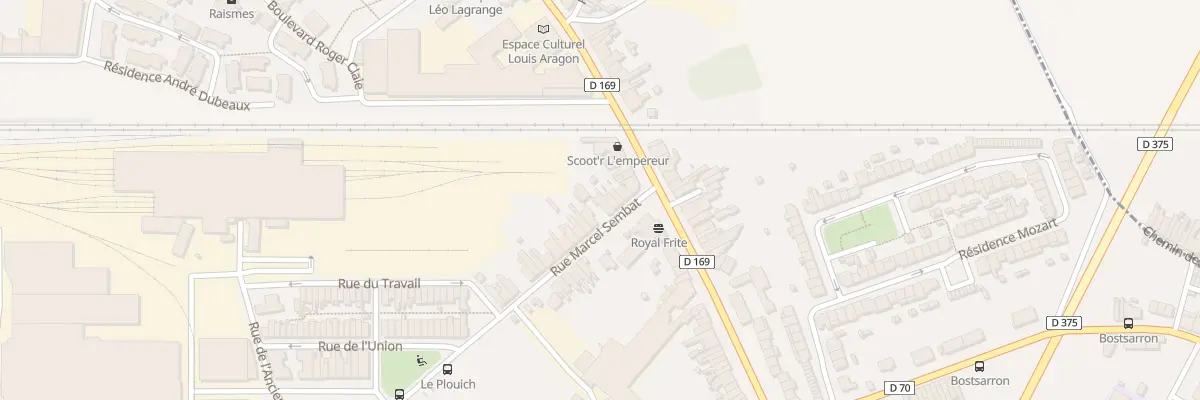 Plan du 34 Rue Marcel Sembat à Raismes