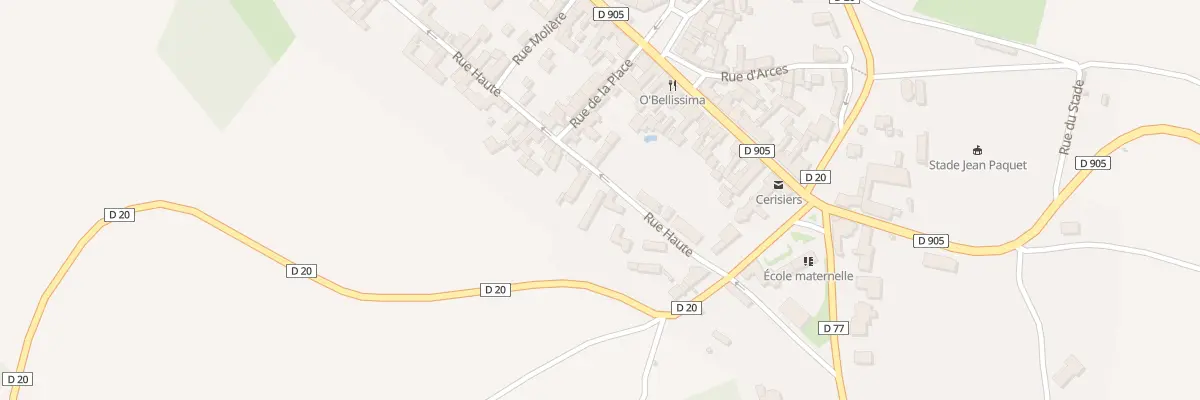 Plan du 11 Rue Haute à Cerisiers