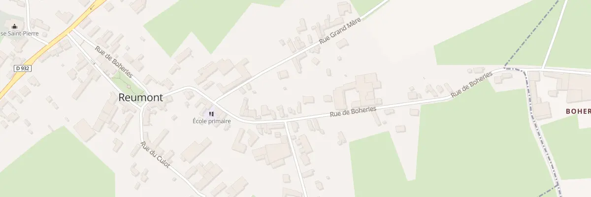 Plan du 38 Rue de Bohéries à Reumont