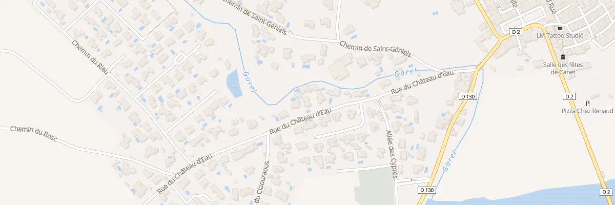 Plan du 264 Rue du Château d’Eau à Canet