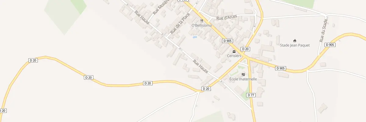 Plan du 7 Rue Haute à Cerisiers
