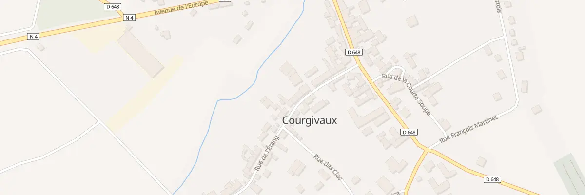 Plan du 12 Rue de l’Etang à Courgivaux