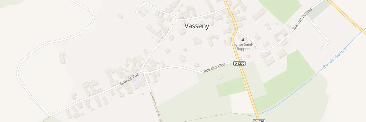 Plan du 5001 Rue des Clos à Vasseny