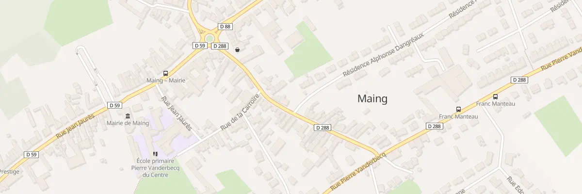 Plan du 21 Rue Alphonse Dangreaux à Maing