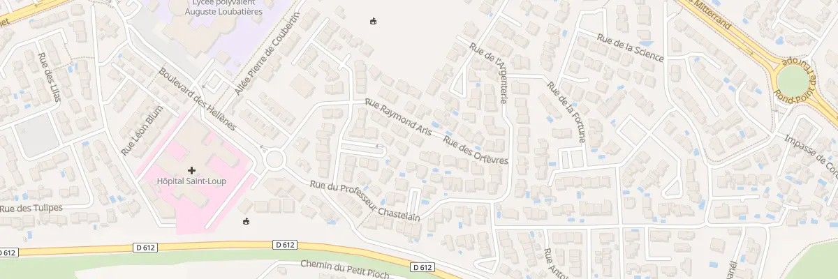 Plan du 1 Rue Raymond Aris à Agde