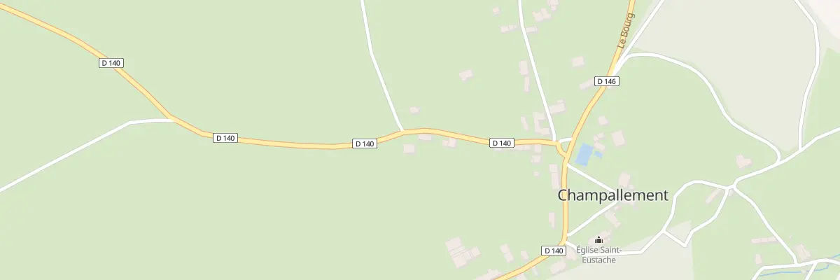 Plan du 20 Le Bourg à Champallement