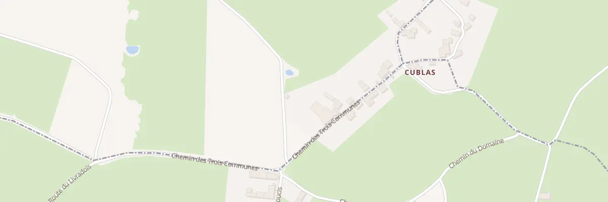Plan du 5398 Cublas à Trézioux
