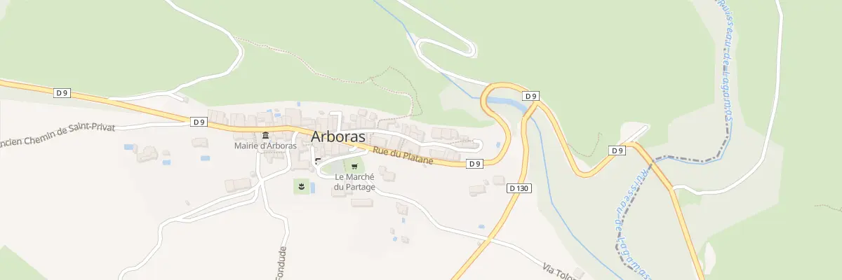 Plan du 5020 Rue du Platane à Arboras