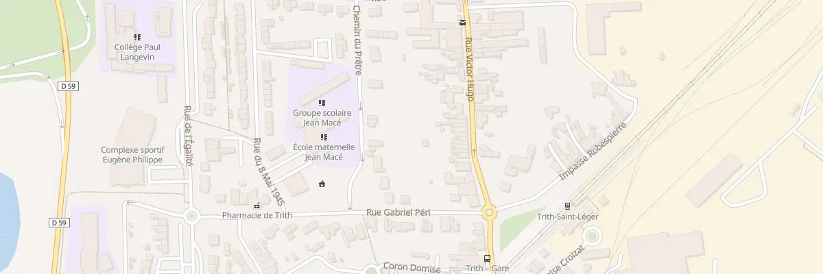 Plan du 45 Rue Victor Hugo à Trith-Saint-Léger