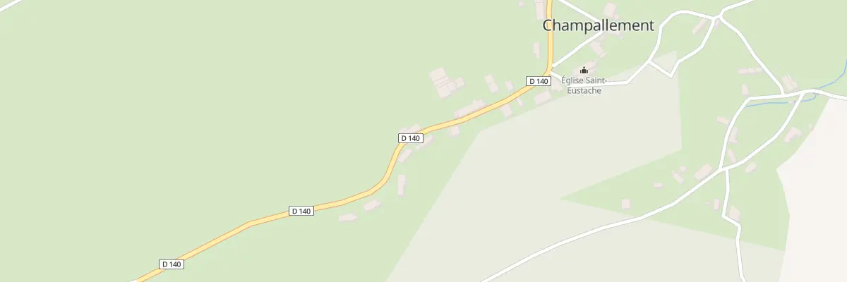 Plan du 61 Le Bourg à Champallement