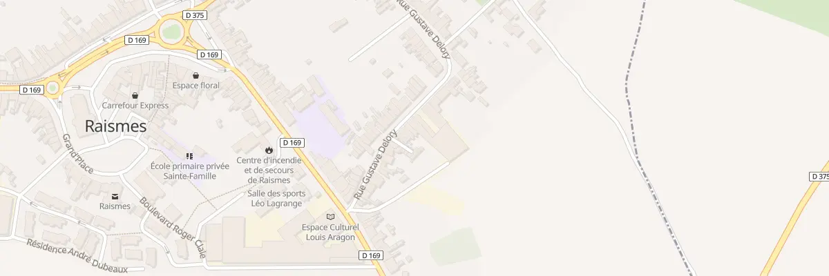 Plan du 30 Rue Gustave Delory à Raismes