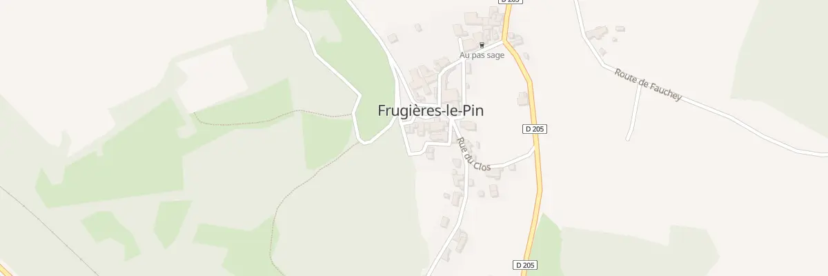 Plan du 5021 Le Bourg à Frugières-le-Pin