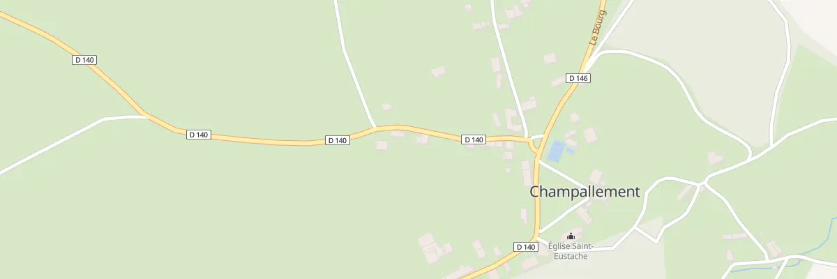 Plan du 200 Le Bourg à Champallement