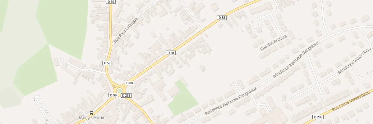Plan du 20 Rue Victor Hugo à Maing
