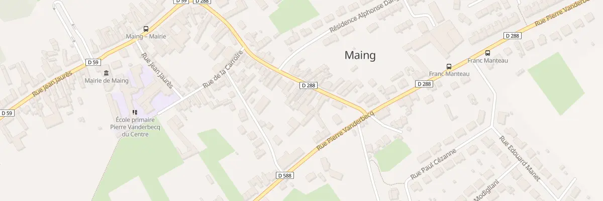 Plan du 46 Rue Alphonse Dangreaux à Maing