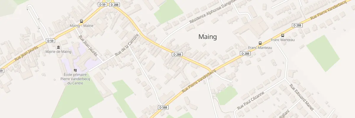Plan du 48 Rue Alphonse Dangreaux à Maing