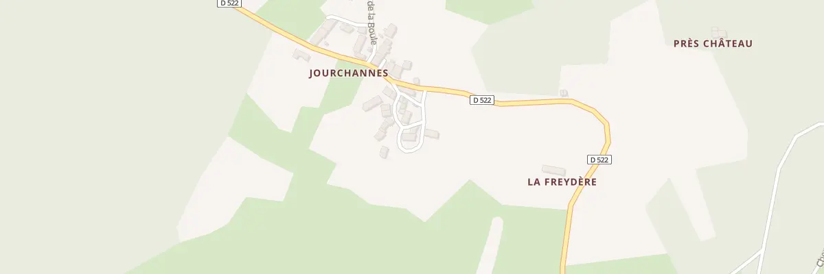 Plan du 5033 Jourchannes à Chassignolles
