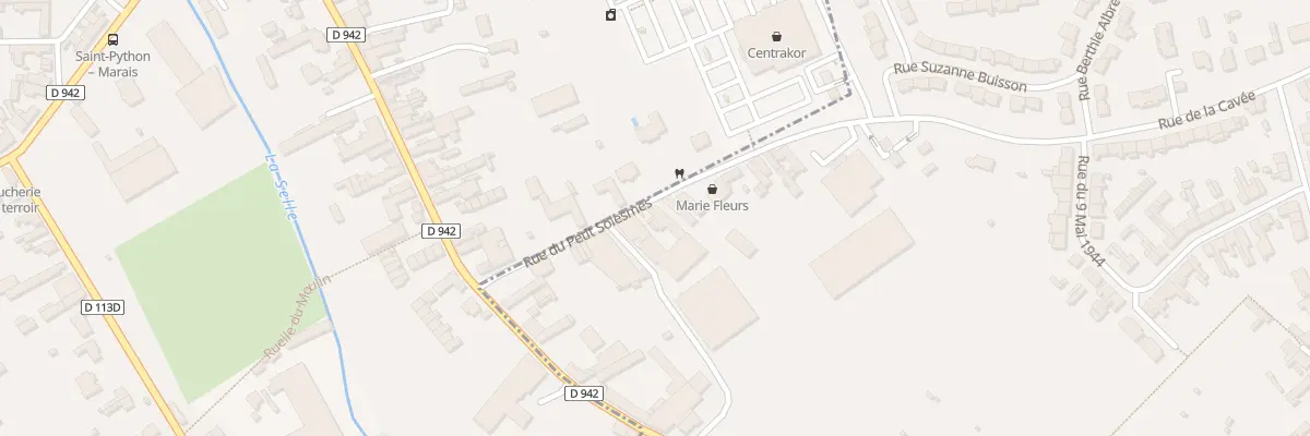 Plan du 93 Rue de la Cavée à Solesmes