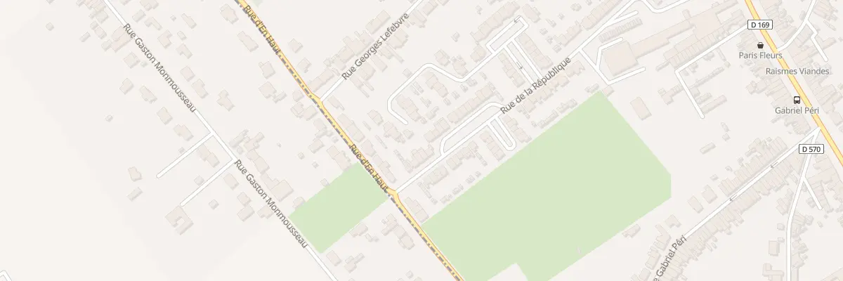 Plan du 86 Rue de la République à Raismes