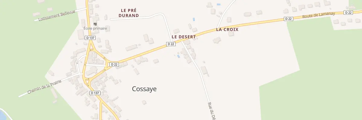 Plan du 4 Rue du Désert à Cossaye