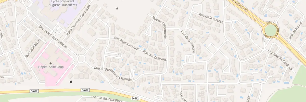 Plan du 8 Rue des Orfevres à Agde