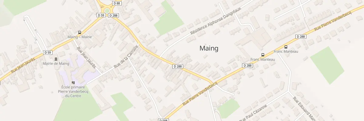 Plan du 33 Rue Alphonse Dangreaux à Maing