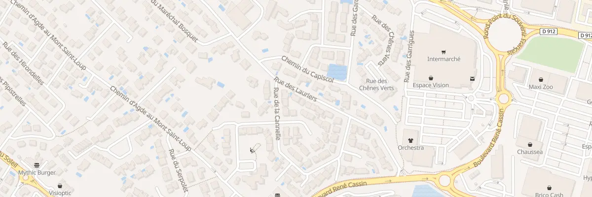 Plan du 4 Rue des Lauriers à Agde