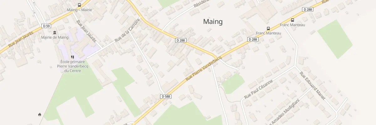 Plan du 33 Rue Pierre Vanderbecq à Maing