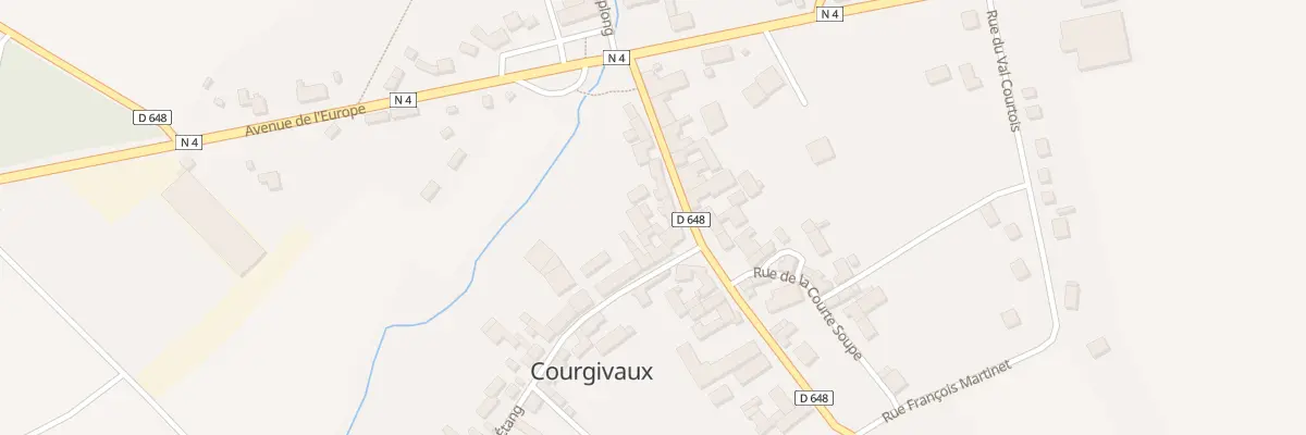 Plan du 12 Rue du Capitaine Vaillant à Courgivaux