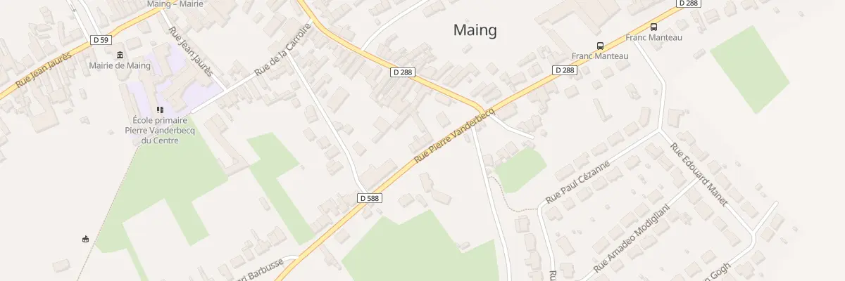 Plan du 31 Rue Pierre Vanderbecq à Maing