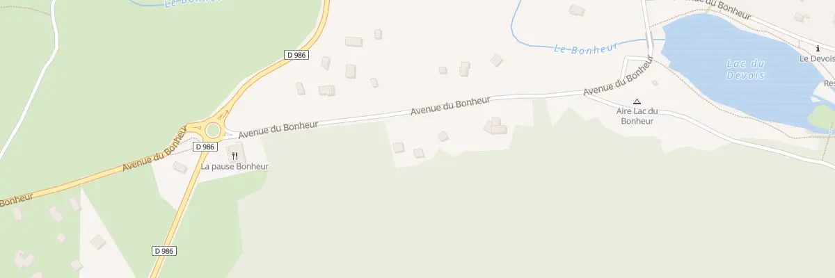 Plan du 5586 Plan du Chataignier à Saint-Sauveur-Camprieu