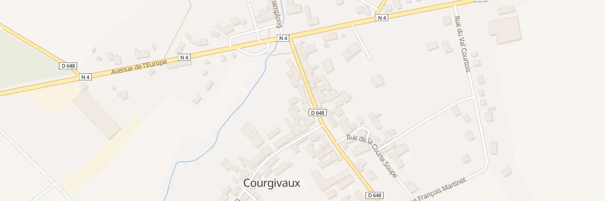 Plan du 10 Rue du Capitaine Vaillant à Courgivaux
