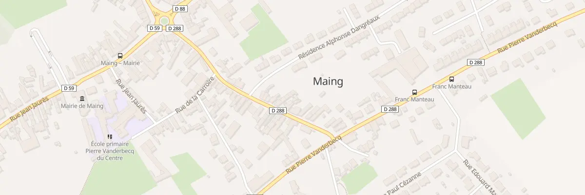 Plan du 37 Rue Alphonse Dangreaux à Maing