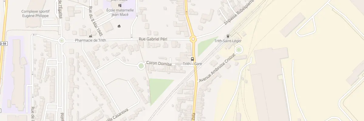 Plan du 7 Rue Victor Hugo à Trith-Saint-Léger